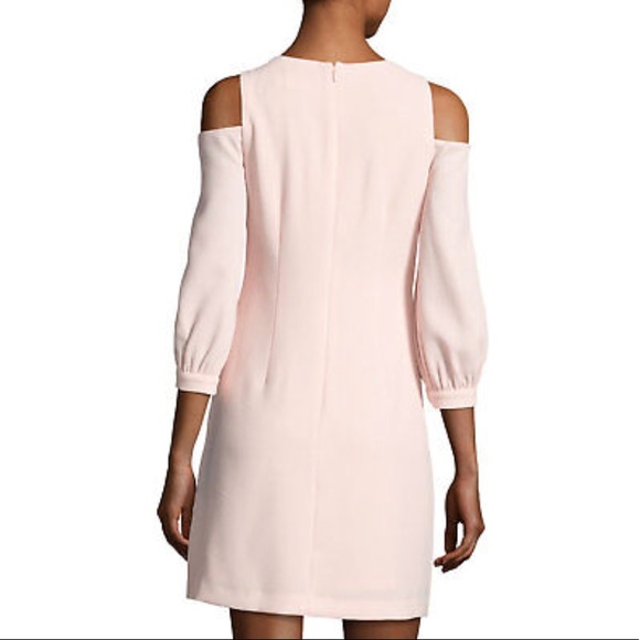 (NWT) #ElizaJ Blush Pink Cold Shoulder Dress - Picture 3 of 8